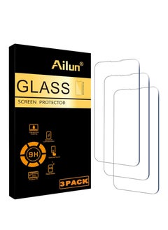 Ailun Ailun Glass Screen Protector for iPhone 14 / iPhone 14 Pro [6.1 Inch] Display 3 Pack Tempered Glass, Sensor Protection, Dynamic Island Compatible, Case Friendly  - Image 1