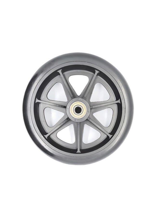 ComsenMed NP 6 inch Replacement Wheels for rollator Walker,Parts,Accessories,Rollator/Wheelchair/Walker Generic 6 inch Wheels,Front and Rear 6” Rollator Replacement Wheel Assembly-1Ea - Image 1