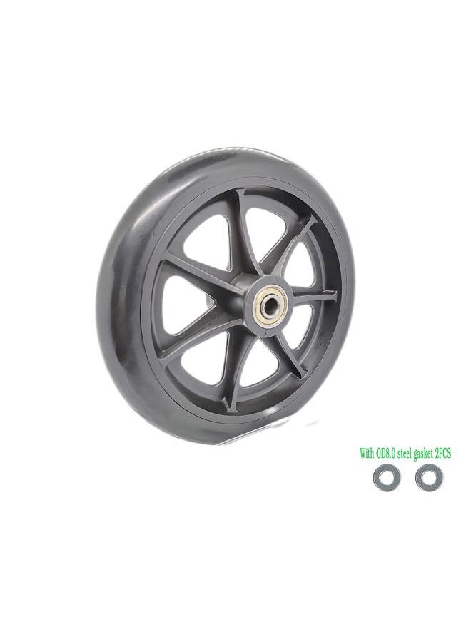 ComsenMed NP 6 inch Replacement Wheels for rollator Walker,Parts,Accessories,Rollator/Wheelchair/Walker Generic 6 inch Wheels,Front and Rear 6” Rollator Replacement Wheel Assembly-1Ea - Image 3