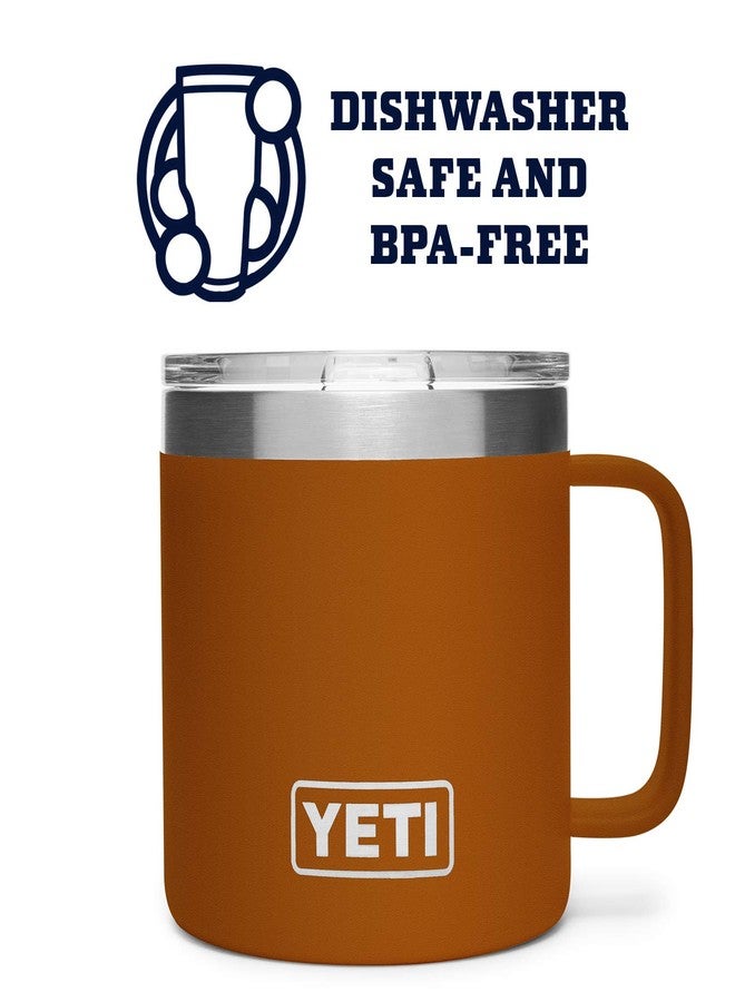 YETI Rambler 14 oz Mug, Stainless Steel, Vacuum Insulated with Standard Lid, Clay - Image 4