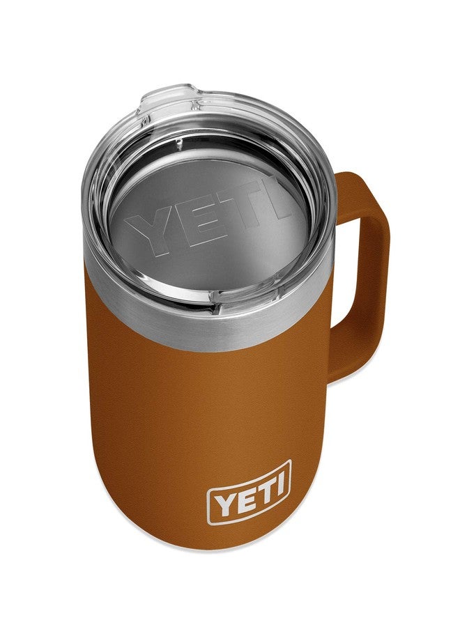 YETI Rambler 14 oz Mug, Stainless Steel, Vacuum Insulated with Standard Lid, Clay - Image 1