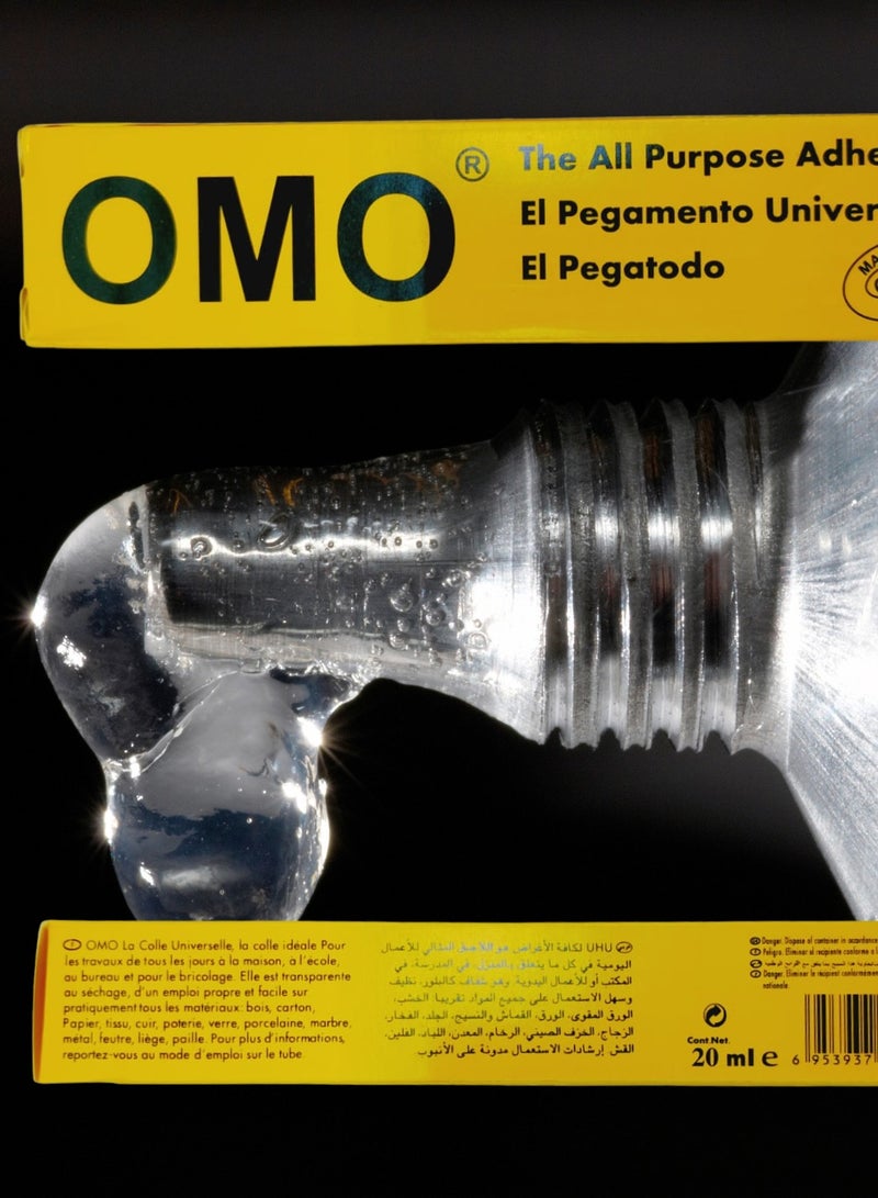 Omo All Purpose Super Glue, High-Grade Bonding Adhesive for Metal, Plastic, Wood, Fast-Curing (20ml (Pack of 12)) - Image 2