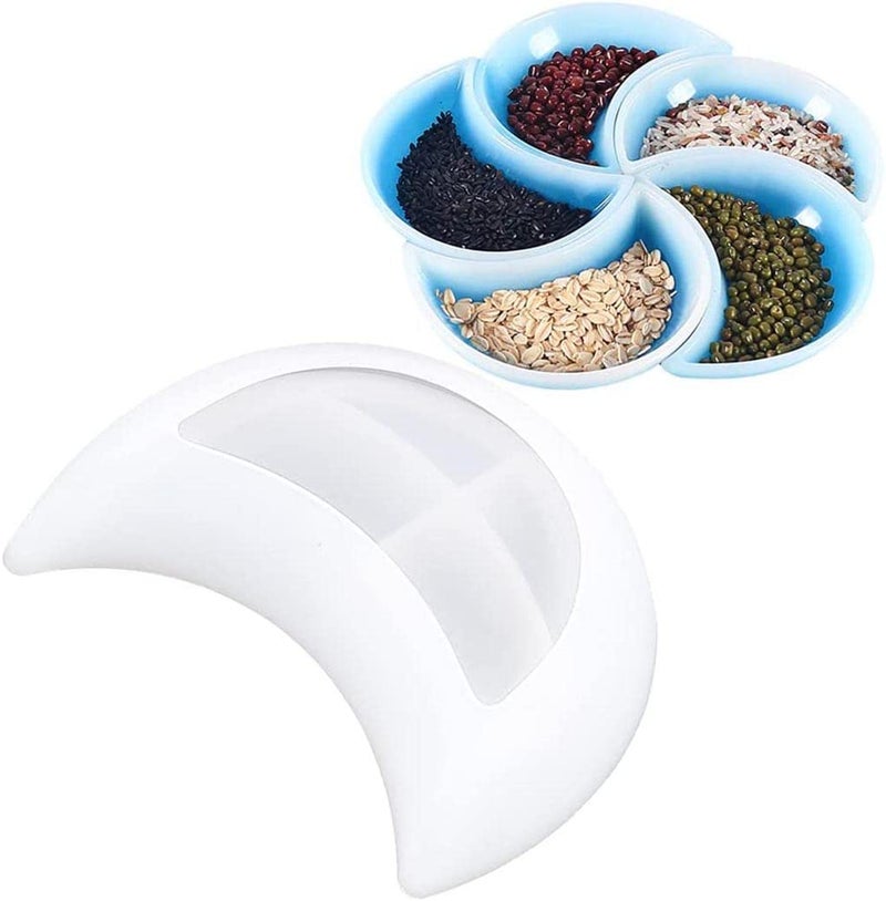 Snoogg صينية تقديم القمر قوالب سيليكون لصب الراتنج و للحرف اليدوية، حصائر أكواب، ديكور منزلي - Image 1