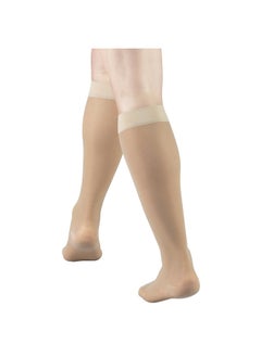 Truform Sheer Compression Stockings, 15-20 mmHg, Women's Knee High Length, 20 Denier, Nude, Medium  - Image 4