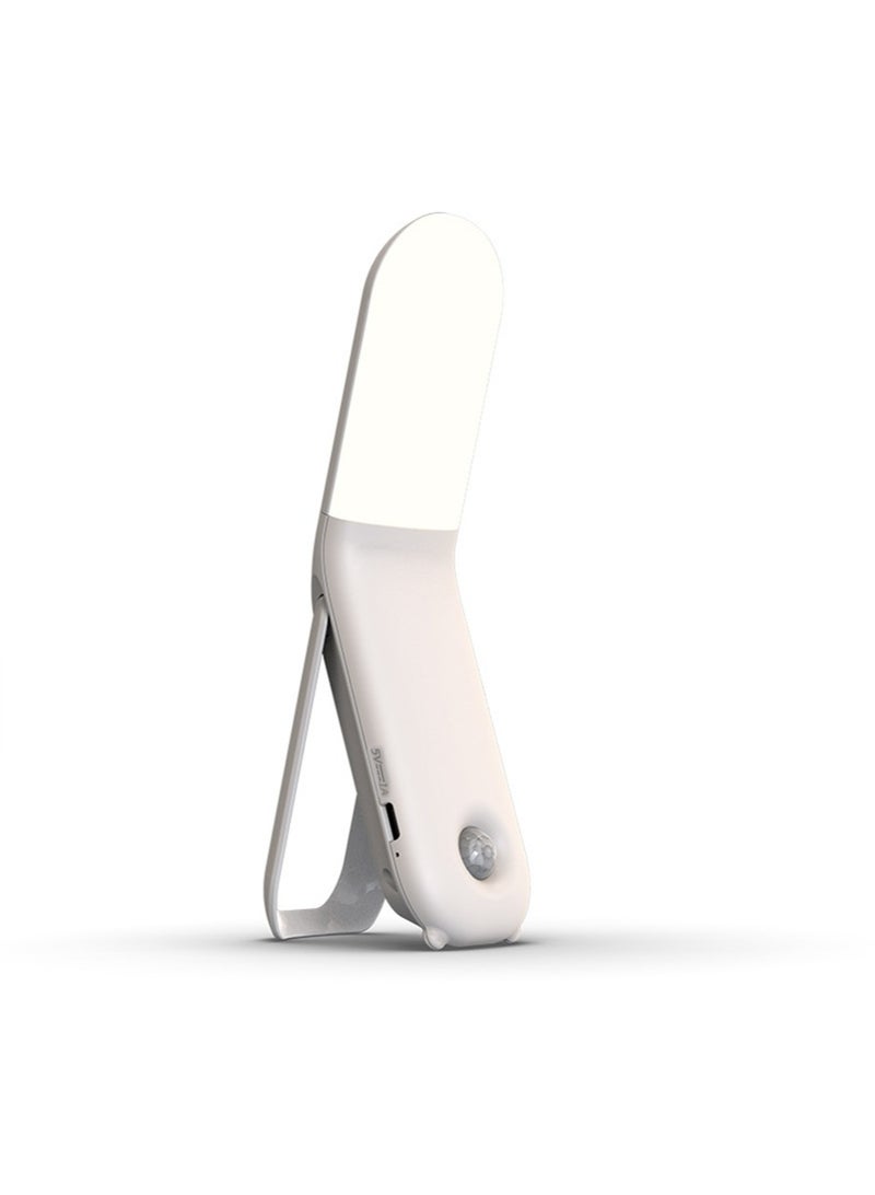 Intelligent Sensor Night Light, USB Rechargeable 3 Modes Stepless Dimming Flexible Clip Light for Reading at Night with Magnet Portable Eye Protection Reading Light for Camping Travel Train Book - Image 1