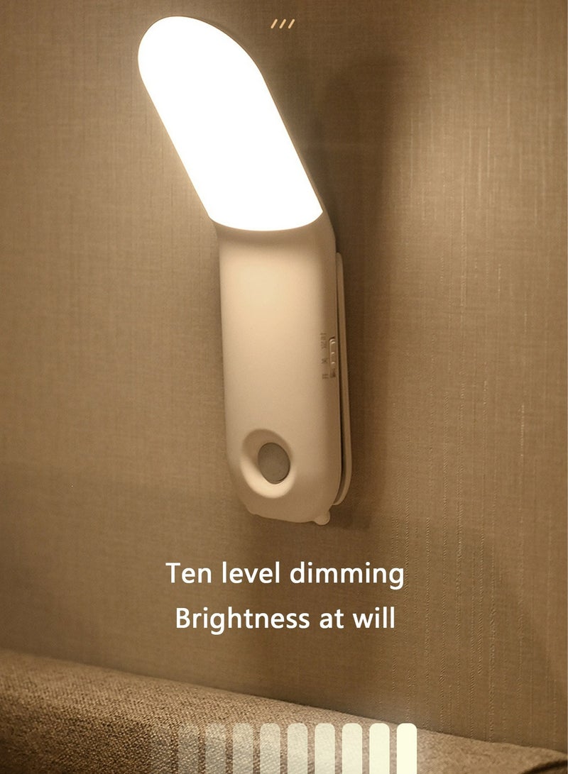 Intelligent Sensor Night Light, USB Rechargeable 3 Modes Stepless Dimming Flexible Clip Light for Reading at Night with Magnet Portable Eye Protection Reading Light for Camping Travel Train Book - Image 5
