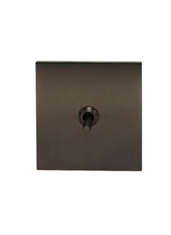 Donmarco Door Bell Switch – Knurled Toggle – Stainless Steel/Copper – Fire Resistant , 15-Year Warranty , Sleek & Durable Wall Light Switch for Modern Spaces (Gun Grey)  - Image 1