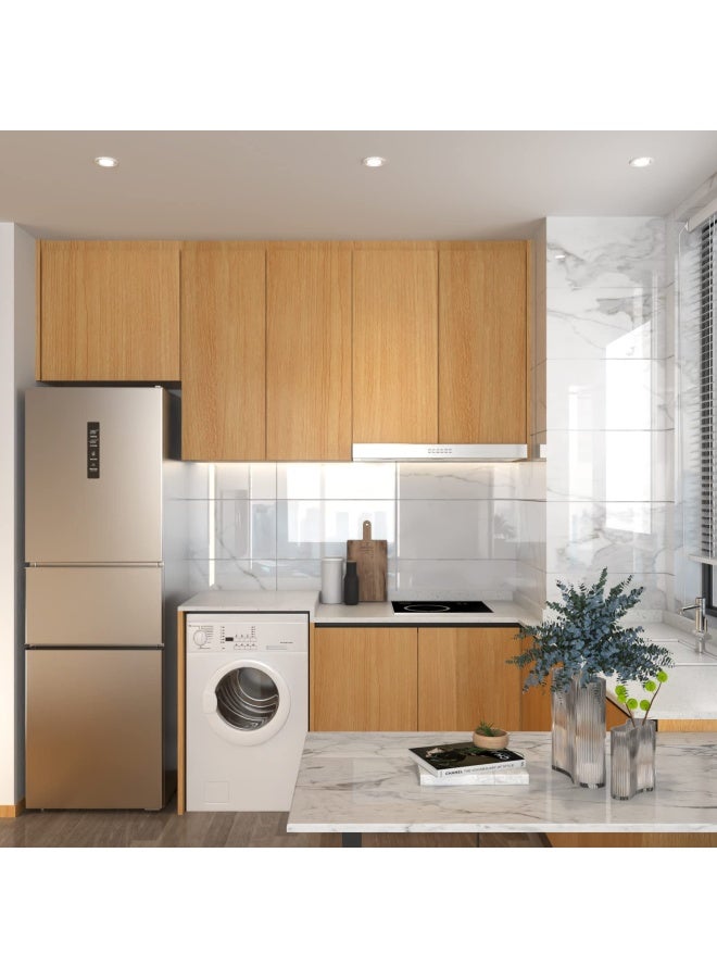 Wood Contact Paper Wood Wallpaper Peel And Stick Wallpaper Light Wood Grain Contact Paper For Cabinets Self Adhesive Wallpaper Removable Wallpaper 17.7×118 Inches Pet Easy To Install And Clean  - Image 3