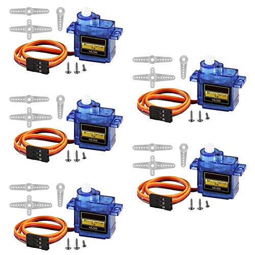 ACEIRMC SG90 Servo Motor Micro Servo 9G Servo Motor for RC Robot Arm Helicopter Airplane Remote Control (5pcs) - Image 1