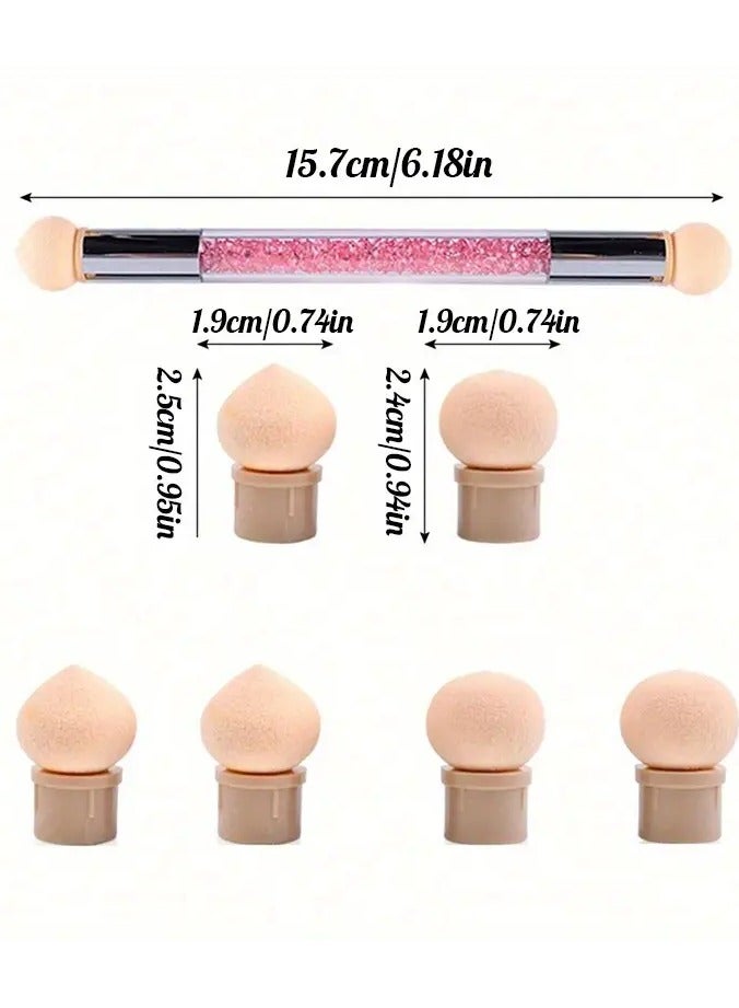 Rozino 3 PCS 4-Headed Dual-ended Nail Art Pen - Seamless Gradient Effects, Washable & Reusable DIY Kit for Polish & Gel, Perfect for Artistic Beginners & Pros - Image 2