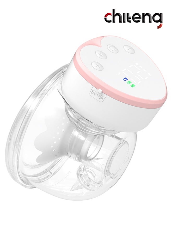 chiteng Wearable Electric Breast Pump, Portable Breast Pump With 4 Modes, 12 Levels, Smart Display, Hands Free, 1200mAh Long Battery Life - Image 1