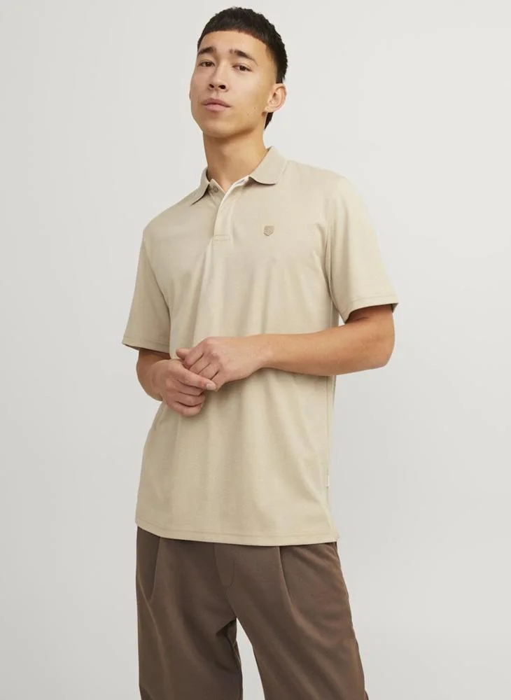 جاك اند جونز Jprccrodney Short Sleeve Polo Shirt