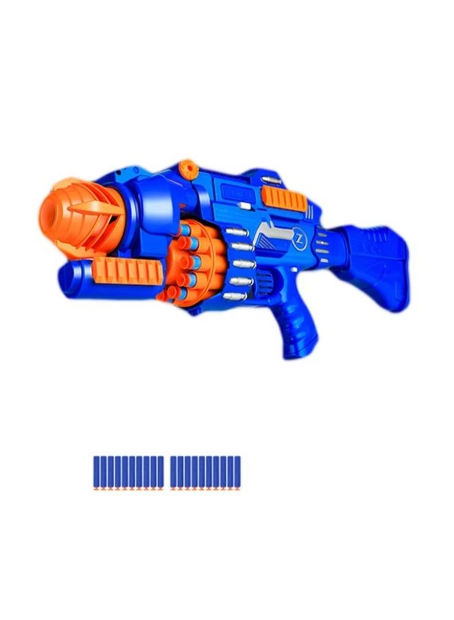 Battery‑Operated Sponge Bullet Toy Pistol – 6 × AA, Automatic Burst Fire - Image 1