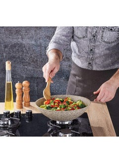 FALEZ Falez Non-Stick Granite Wak Frying Pan  - Image 3