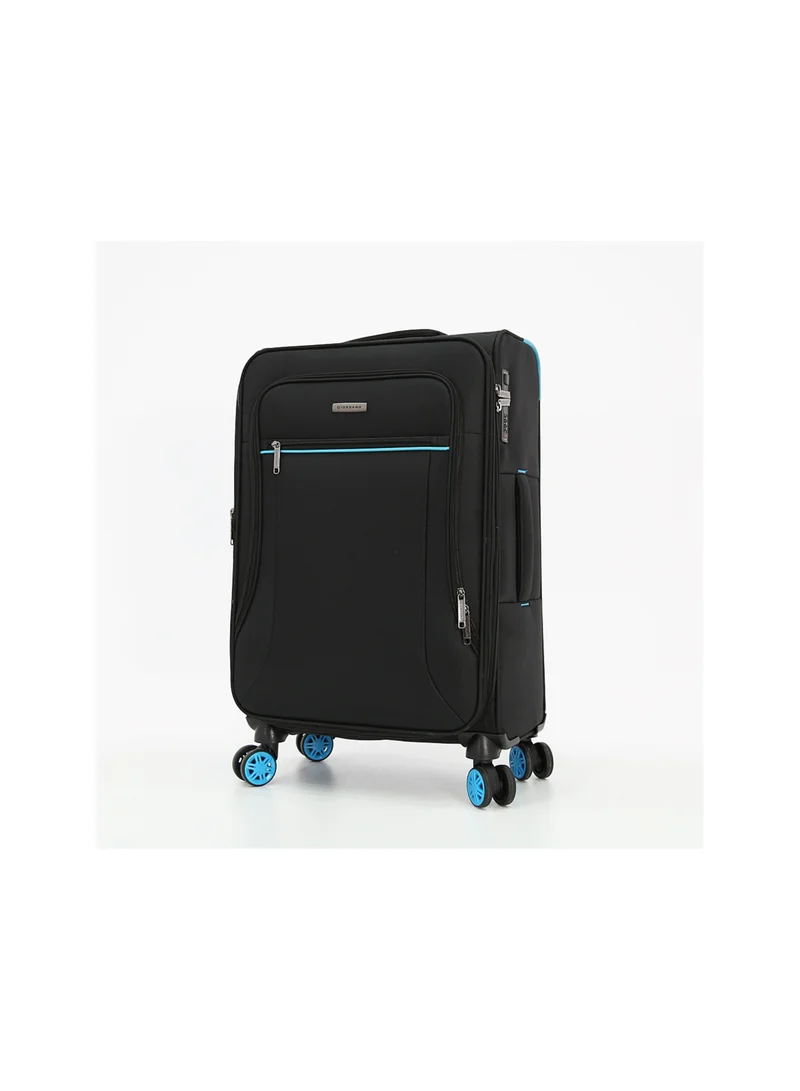 جيوردانو حقيبة سفر بعجلات ناعمة ثلاث قطع أسود