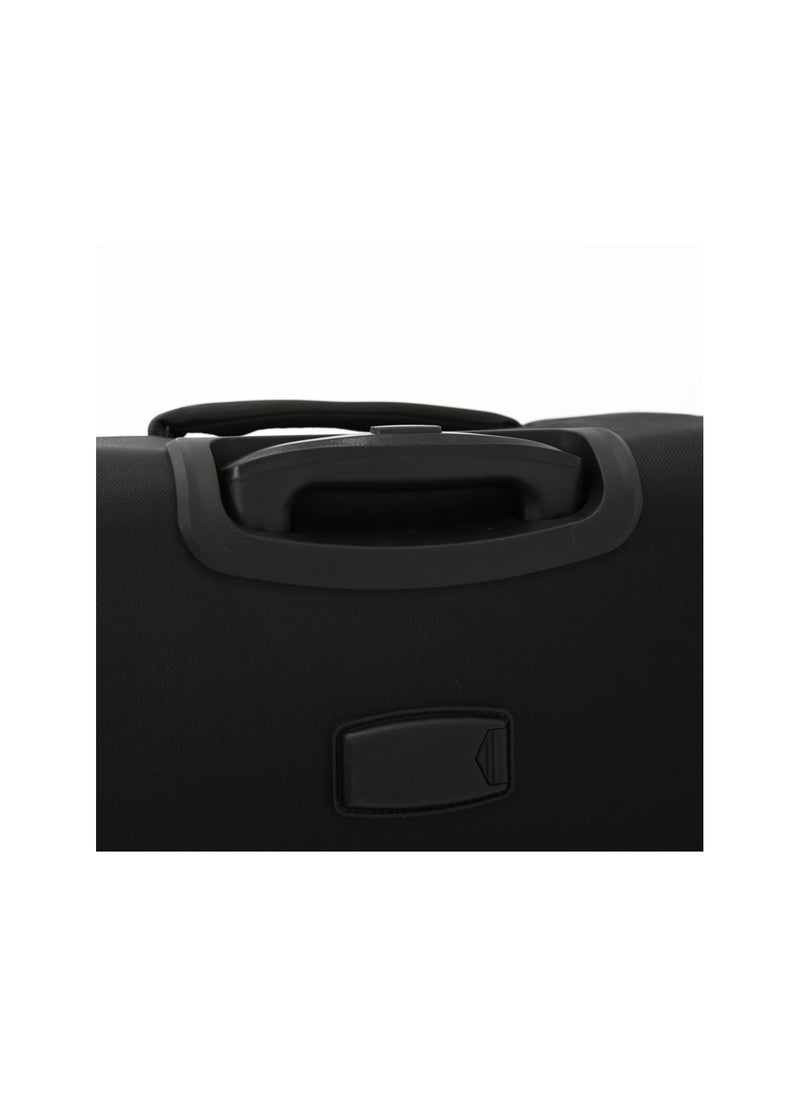 GIORDANO - Softside Luggage Spinner Trolley Bag 3 Pieces Set,Black (S-20",M-24",L-28") - Image 1