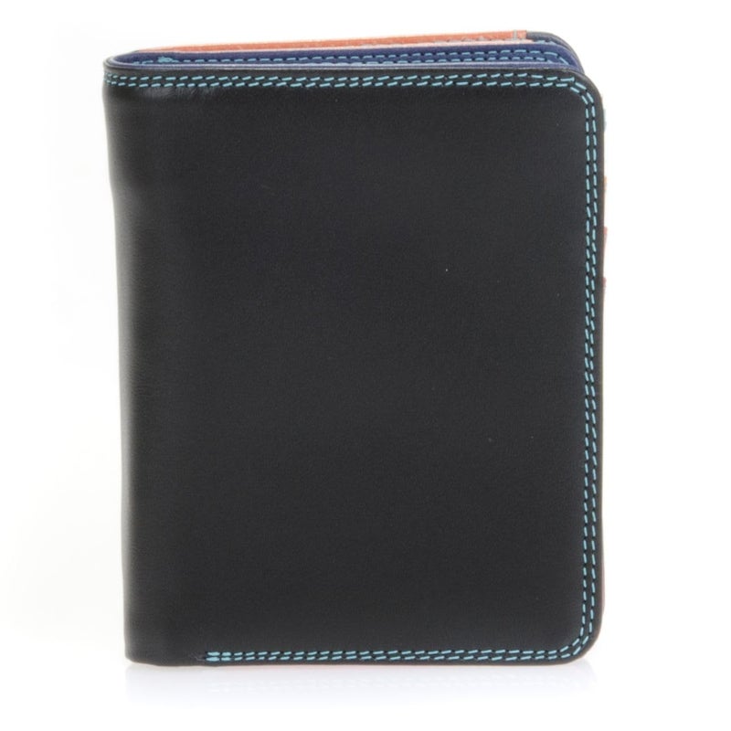 mywalit Medium Leather Zip Wallet 3 Card Slots ID Window Note Section Coin Pockets Pen Black Pace Stylish Compact Accessory for Men Women Perfect for Everyday Use - Image 2