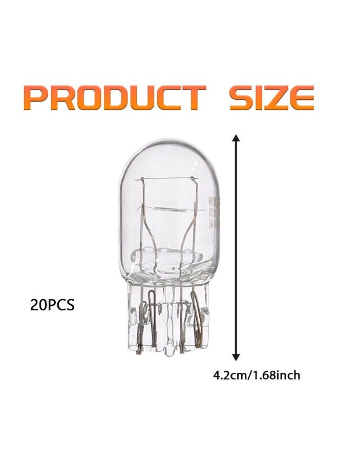 HHZL T20 7440A WY21W Turn Signal Bulb Daytime Running Light Blinker Brake Light Bulbs, 10PCS Monofilament Side Marker Lights Mini Taillight 7440 Bulb Replacement for Cars,Trucks,SUVs(White) - Image 2