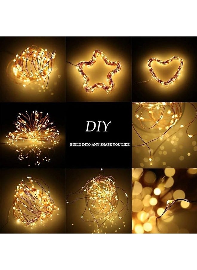 Generic 5m/50Led Chips Led String Lights, Mini Battery Powered Copper Wire Starry Led Fairy Lights, Battery Operated Lights for Bedroom, Parties, Wedding, Centerpiece, Decoration (Warm White)  - Image 5