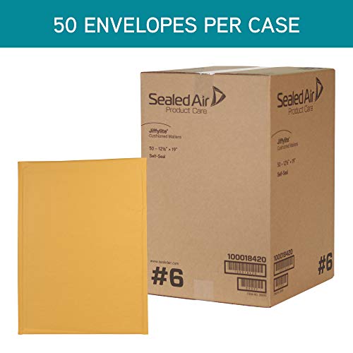 Sealed Air JiffyLite Cellular Cushioned Mailers (SEL39097), brown kraft, 50 - Image 2