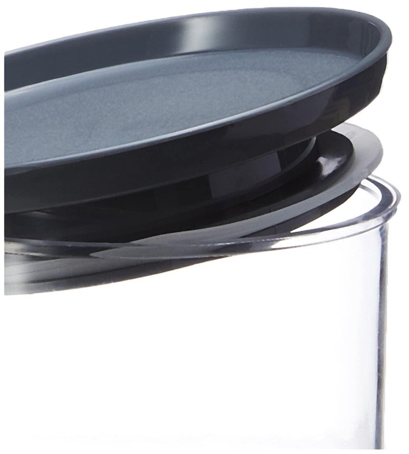 GOPI Plastic Storage Jar and Container Set I Air Tight & BPA Free Containers for Kitchen Storage Set I Grocery Kitchen Container Set I Multipurpose Jar, 900 Ml Each, Set 4, Black - Image 2