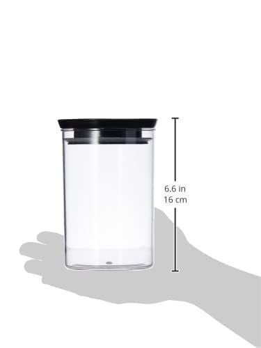 GOPI Plastic Storage Jar and Container Set I Air Tight & BPA Free Containers for Kitchen Storage Set I Grocery Kitchen Container Set I Multipurpose Jar, 900 Ml Each, Set 4, Black - Image 3