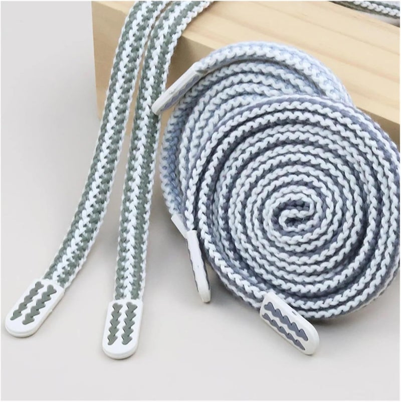 140cm 12mm Bicolor Flat String Hoodie Drawstring Sweatpants Waist Rope Replacement DIY Garment Sewing Supplies - Image 5