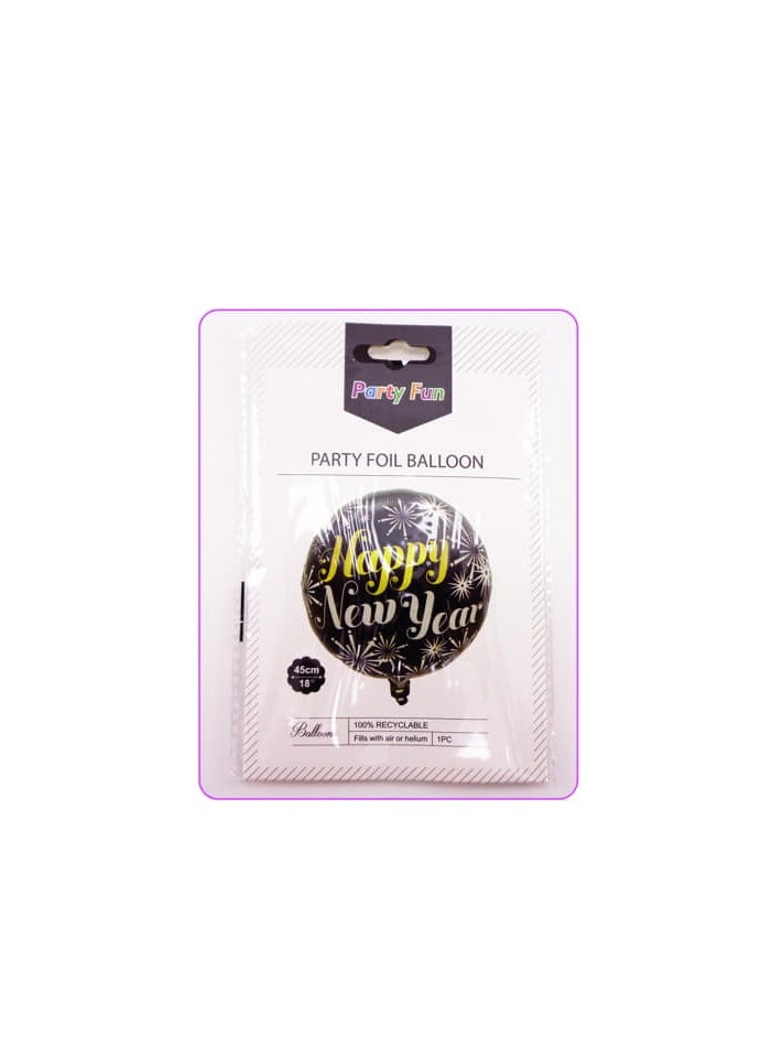 PARTY FUN - Happy New Year Foil Balloon 1P Card - Image 1