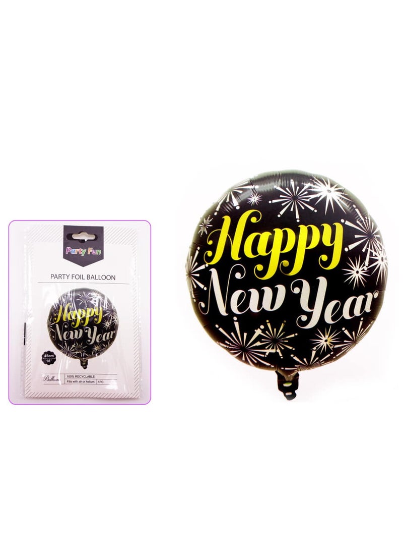 PARTY FUN - Happy New Year Foil Balloon 1P Card - Image 1