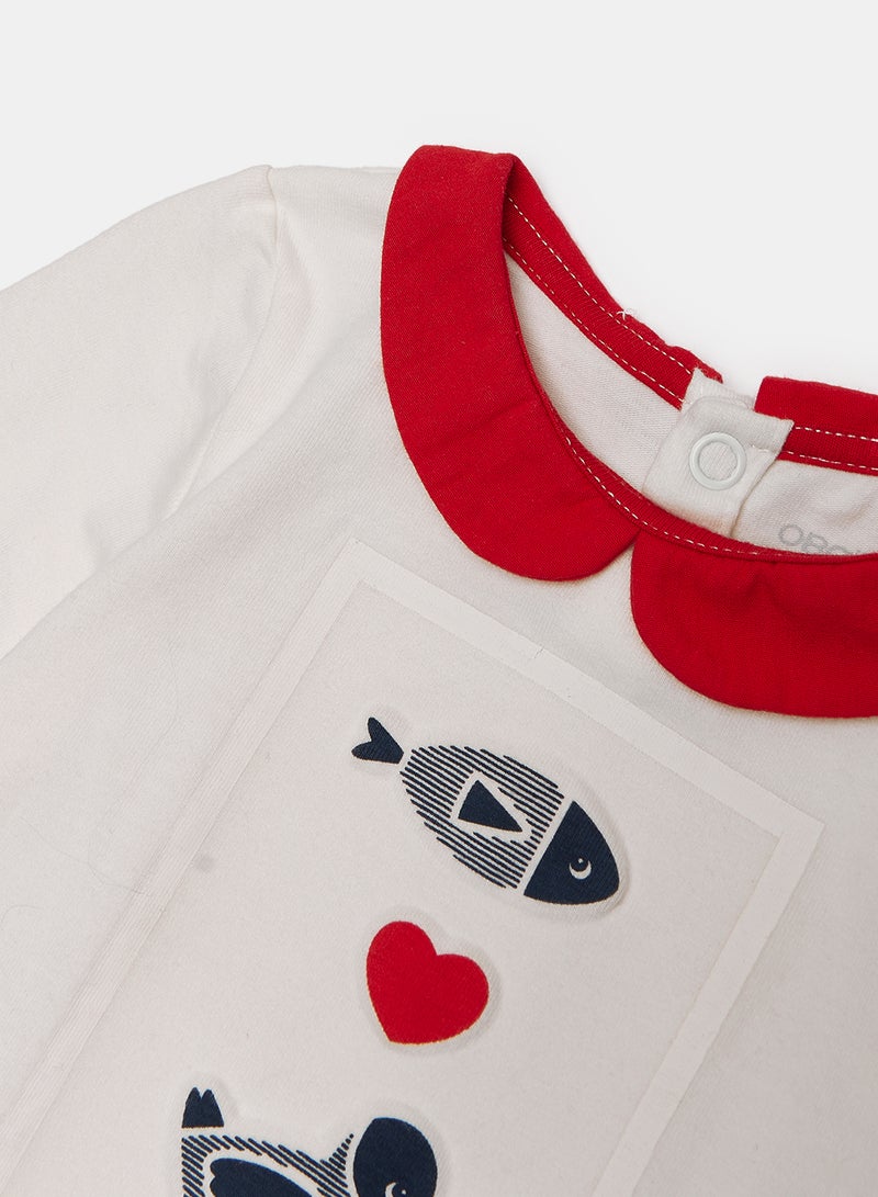 OBAIBI Beige T-Shirt for Girls - Image 3