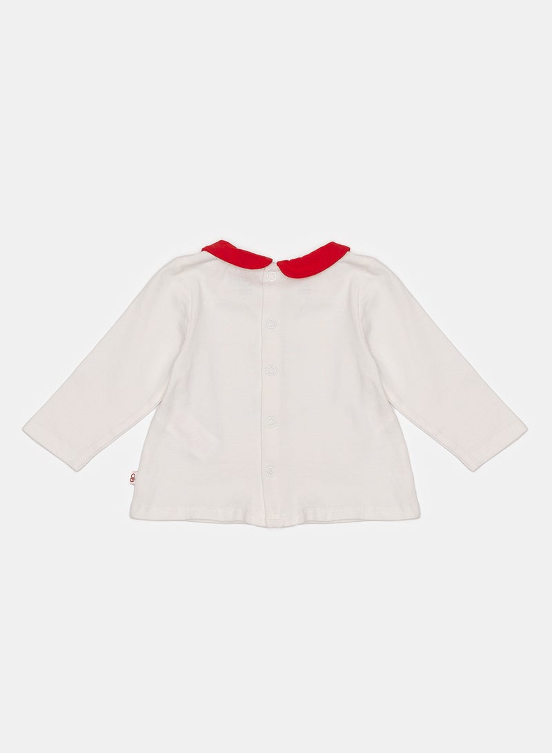 OBAIBI Beige T-Shirt for Girls - Image 2