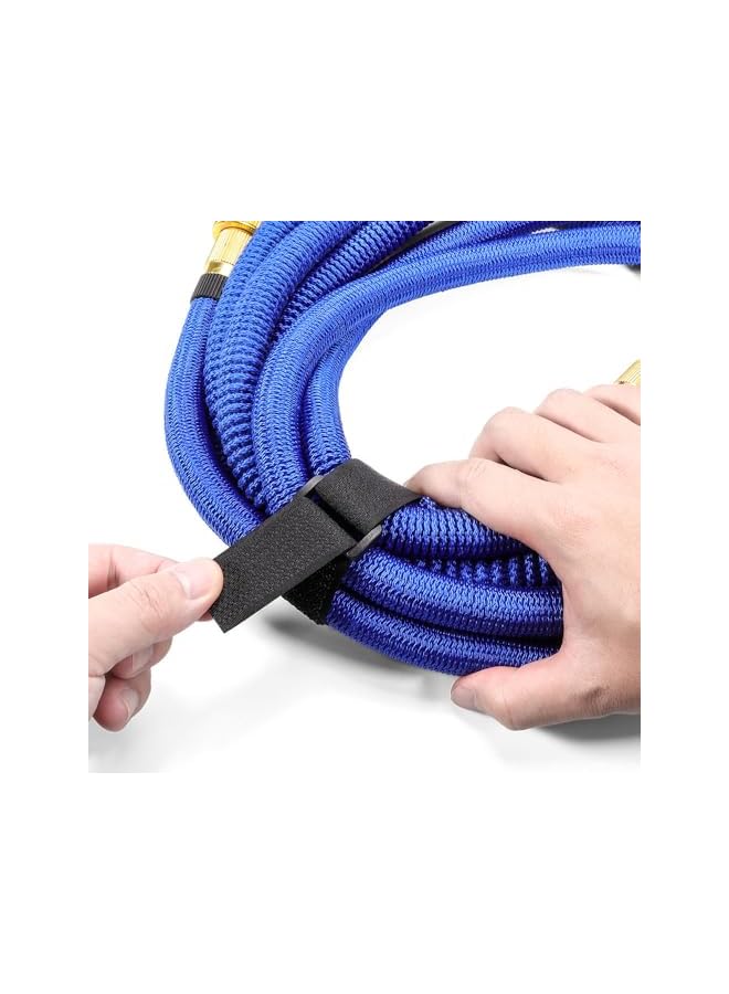 Green Tiger 10m Adjustable Hook and Loop Cable Straps with 50 Buckles, Reusable Fastening Ties for Wire and Cord Management, Cut to Length, 2.5cm Wide, Black - Image 3