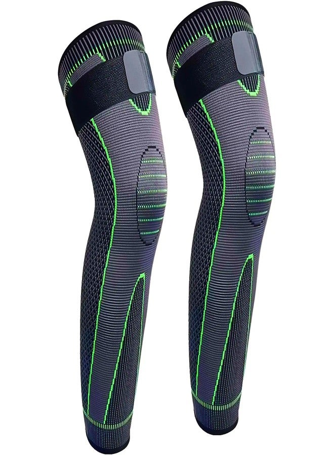 UnV Nylon Knee Support For Men- 3D Knitted Knee Brace For Gym, Workout And Pain Relief | Extra Long Leg Braces Knee Sleeve For Working Out, Joint Pain 1 Paire - Image 1