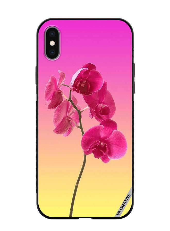 VR CREATIVE Protective Case Cover For Apple iPhone XS Max Flower Design Multicolour - Image 1
