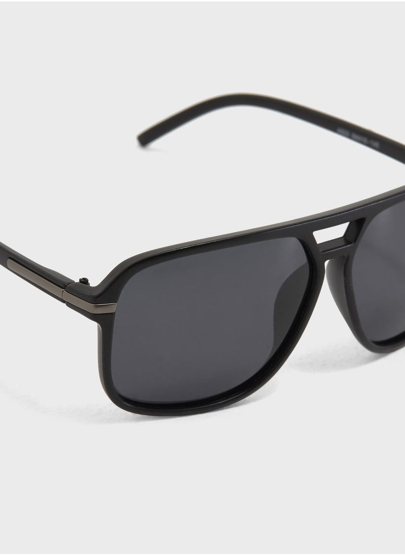 Seventy Five Oversize Retro Polarised Sunglasses  - Image 4