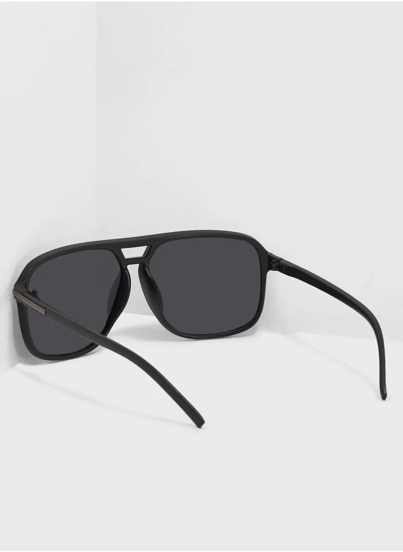 Seventy Five Oversize Retro Polarised Sunglasses