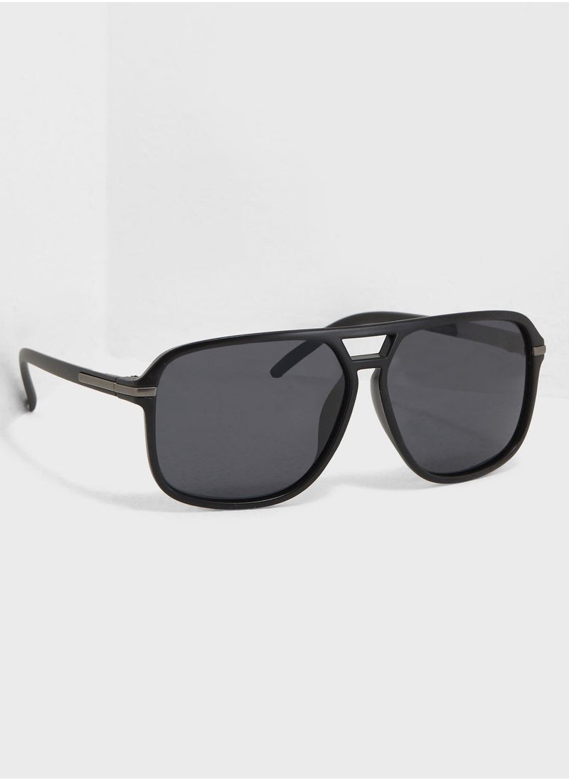 Seventy Five Oversize Retro Polarised Sunglasses  - Image 2