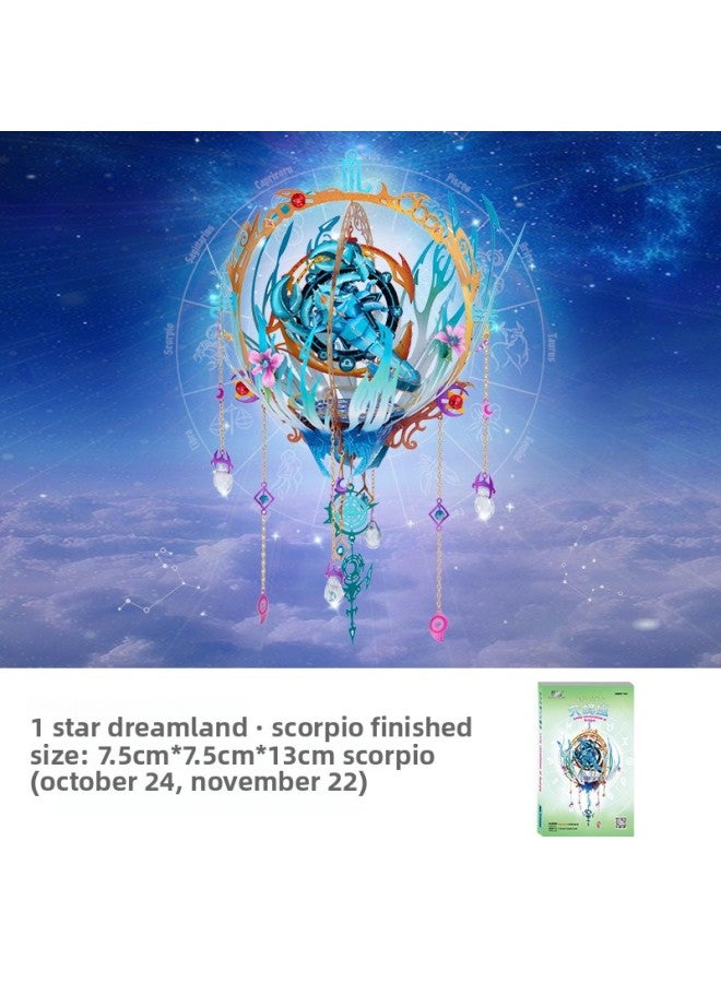 Gangda 3D Metal Jigsaw Star Dream Pisces Constellation Series For Girlfriend's Birthday Gift-Color:Scorpio - Image 1