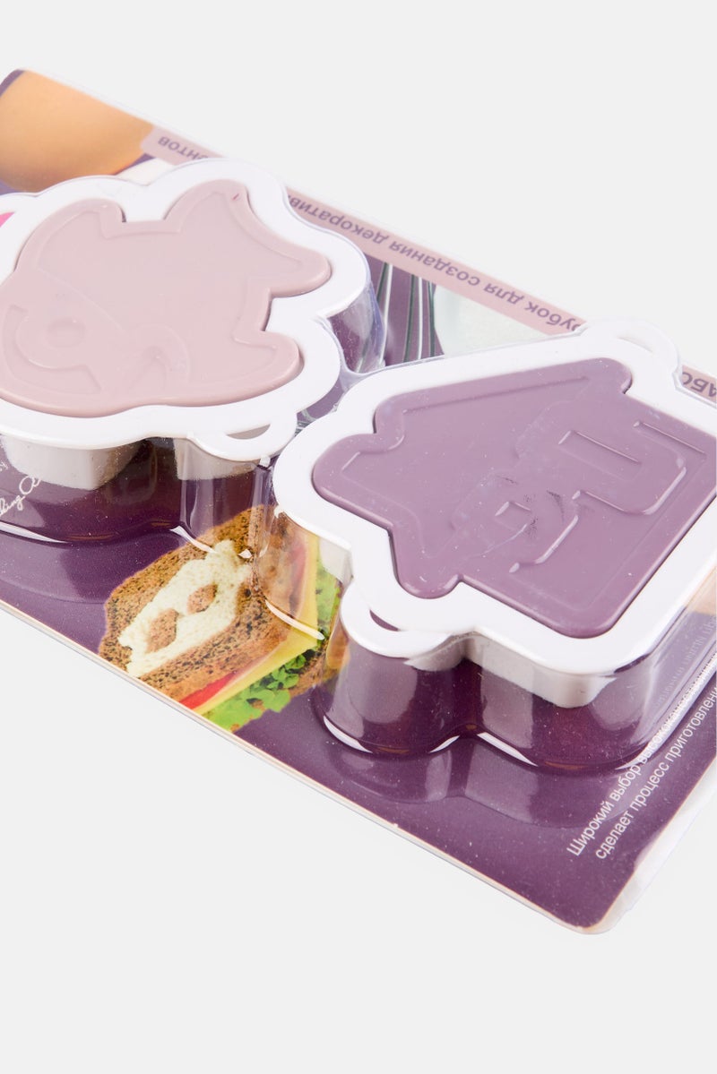 Fissman 2 Pcs Plunger Cookie Or Fondant Cutters Set, Multicolor - Image 3