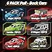 IBLOTIME Mini Speed Champions Building Cars Sets 6 Pack Pull Back Sports Car Kits 6476 PCS Model Car Toys EasytoBuild Mini Racer Set for Creative Building and Travel Play - Image 4