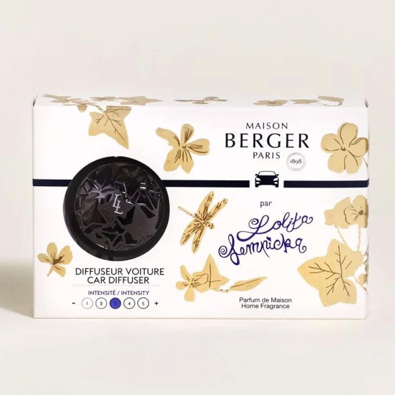 Maison Berger مجموعة موزع معطر هواء السيارة القابلة لإعادة التعبئة من MAISON BERGER، مشبك تهوية، 31 × 2 × 08 بوصة، صنع في فرنسا، لوليتا لمبيكا أسود - Image 5