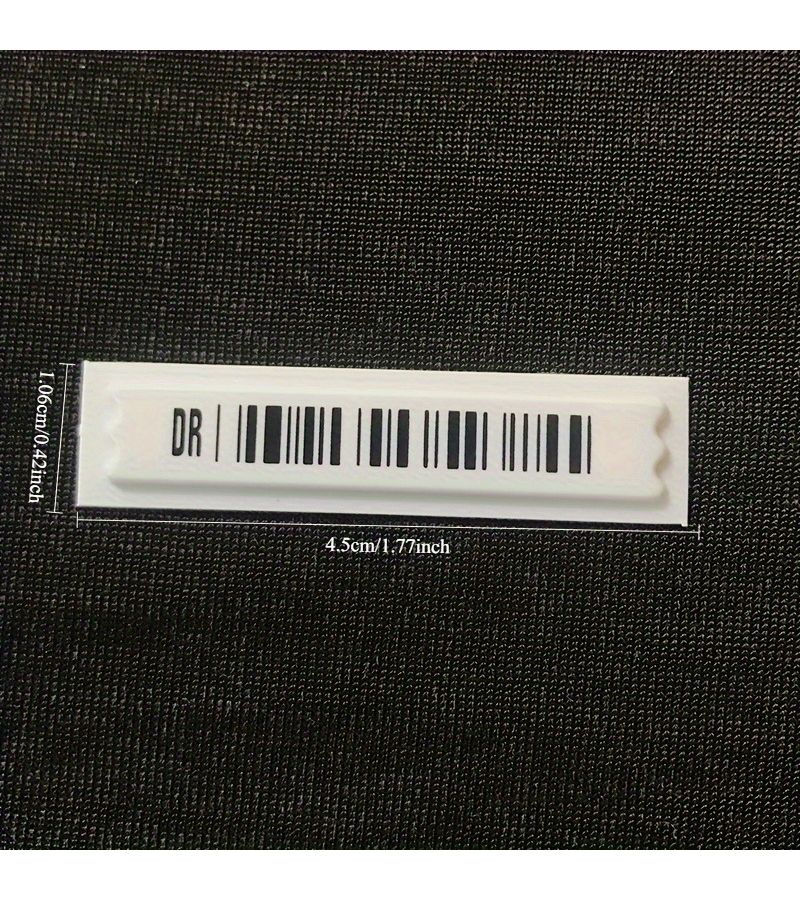 106 Pcs DR Clause Code Acousto Magnetic Soft Label Strips Anti Theft Tags For Supermarkets Convenience Stores Clothing Barcode Alarm Strips Adhesive Use - Image 2