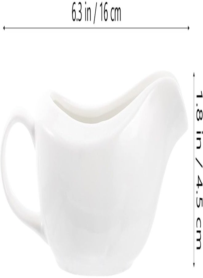 AKDC Lurrose 4Pcs Ceramic Gravy Boats, Sauce Serving Pitcher Porcelain Sauce Boats For Kitchen Restaurant Home  - Image 3