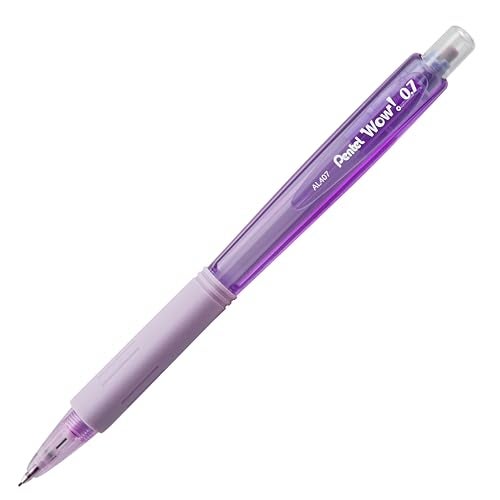 Pentel Color Shades Writing Pack - Includes; Pencil, Pens, and Erasers- Pastel Violet (BLBKALZBPV) - Image 5