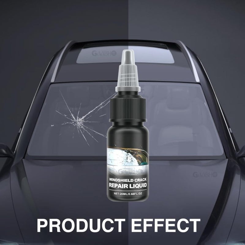 MANSPOT Car Windshield Crack Repair Kit,Liquid for Cracks for Fix Auto Windshield Glass Cracks, Car Window Glass Repair Tool Set for Quick and Easy Auto Windshield Scratch Fix (full kit) (pack of 1) - Image 3