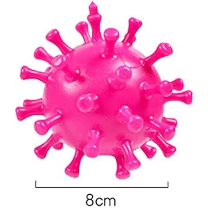 Carykon 8 PCS Strange New Vent Toy Virus Ball Tpr Decompression Vent Beads Hand Pinched Grape Ball - Image 3