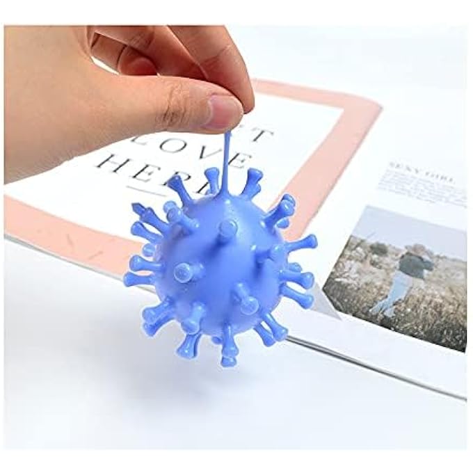 Carykon 8 PCS Strange New Vent Toy Virus Ball Tpr Decompression Vent Beads Hand Pinched Grape Ball - Image 2