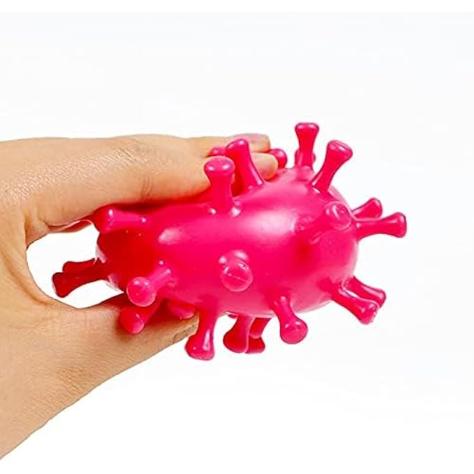 Carykon 8 PCS Strange New Vent Toy Virus Ball Tpr Decompression Vent Beads Hand Pinched Grape Ball - Image 4