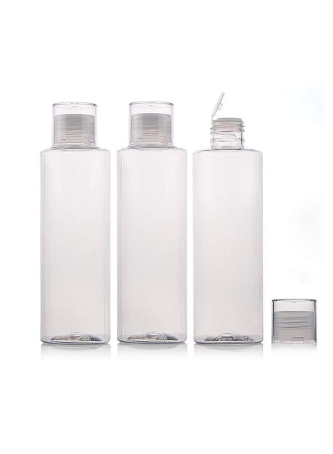 VASANA 3Pcs 250Ml/8.5Oz Empty Clear Plastic Soft Squeeze Bottle With Flip Cap Refillable Cosmetic Makeup Travel Sample Packing Tube Container Jars For Cosmetic Bath Shower Gel Lotion Liquid Shampoo - Image 2