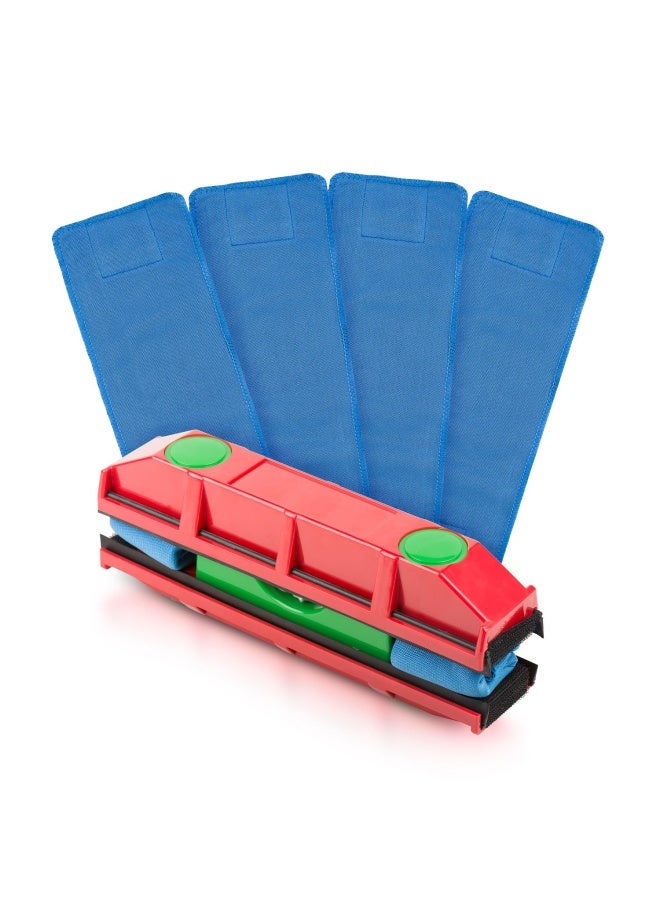 Tyroler Bright ToolsTyroler Pack Of 4 Replacement Microfiber Cleaning Cloth Used With The Glider Magnetic Window Cleaner Super Soft Non Abrasive Highly Absorbent Cloths Best For Glass Windows And More - Image 2